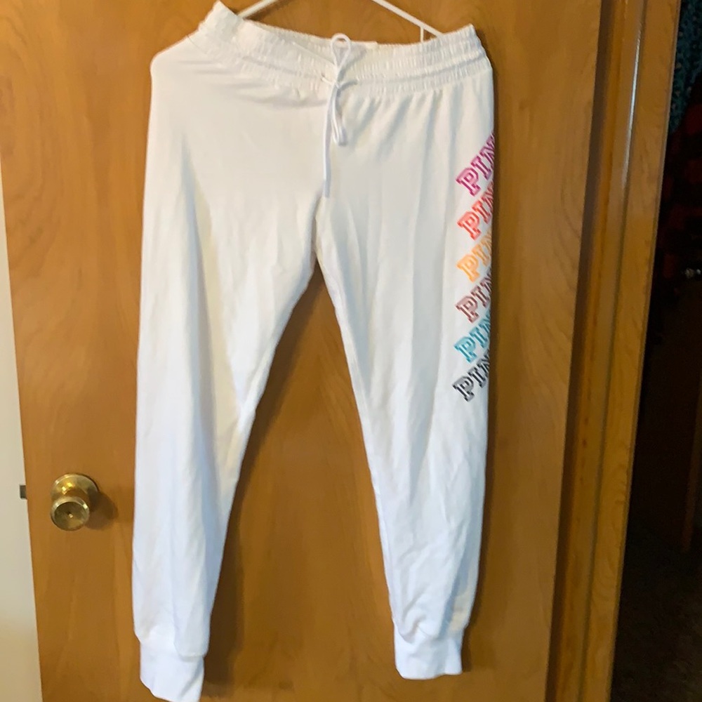 NWOT PINK Victoria’s Secret Crop Sweat Pants